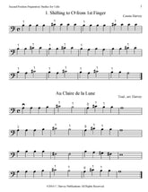 Second Position Preparatory Studies for the Cello - PDF Download